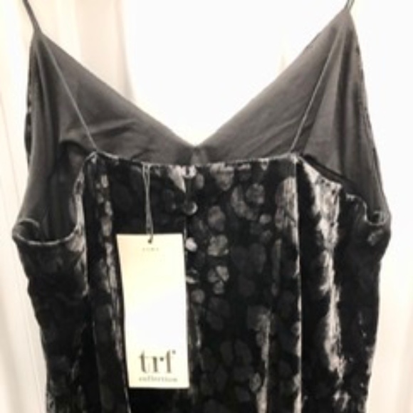 ZARA Velvet Animal Print Dress, M, NWT - Picture 5 of 13